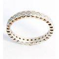 GENUINE DIAMOND ETERNITY RING IN SOLID 14KT WHITE GOLD 1.00CTS