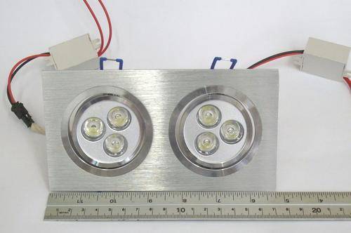 6W LED DUAL SWIVEL DOWNLIGHT FITTING- 90%ENERGY SAVING