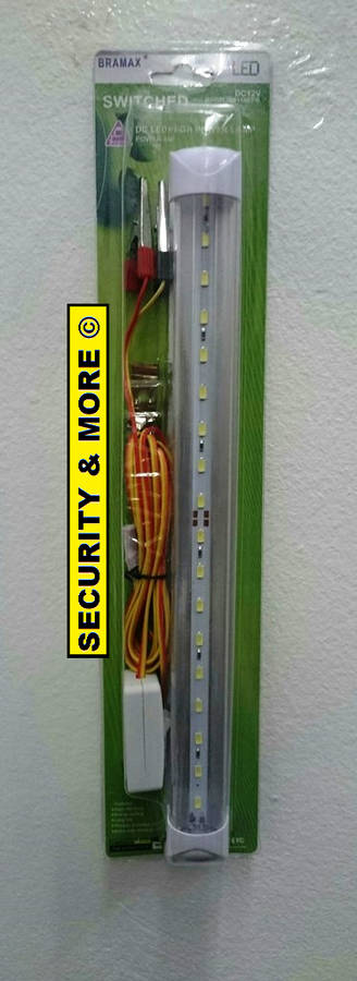 12V DC LED HIGH POWER LIGHT | 4W LED TUBE WITH CROC CLIPS & SWITCH