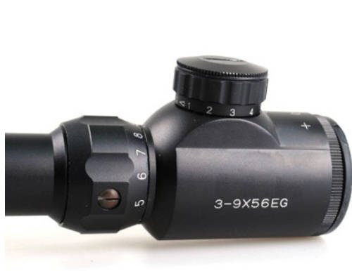 Tactical 3-9X50 EG Rifle Scope Adjustable Green Red Dot Illuminated