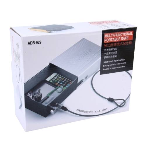 Portable Multi-fuctional Car Safe Storage Steel Plate | Combination Lock
