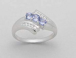 GENUINE NATURAL TANZANITE RING CRAFTED IN 925 STERLING SILVER