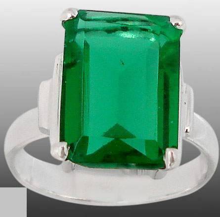 "WELCOME WINTER SALE" HUGE EMERALD CZ RING CRAFTED IN 925 STERLING SILVER