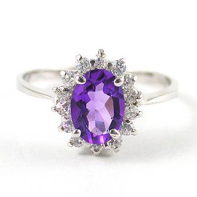 "SEE MATCHING LISTED ITEMS" GENUINE AMETHYST RING IN 925 STERLING SILVER