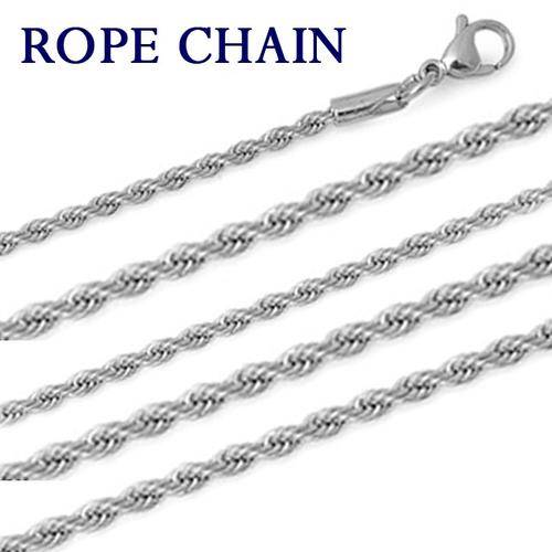 NICKEL FREE ROPE CHAIN IN FINE ITALIAN CRAFTED 925 STERLING SILVER