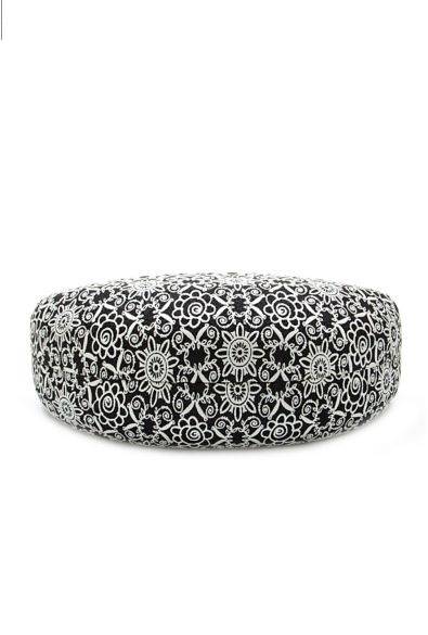 CHARCOAL/BLACK HARD SUNGLASS/GLASS CASE WITH RAISED CREAM DETAIL