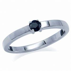 GENUINE NATURAL BLACK SAPPHIRE RING IN SOLID STERLING SILVER  (RE-SIZEABLE)