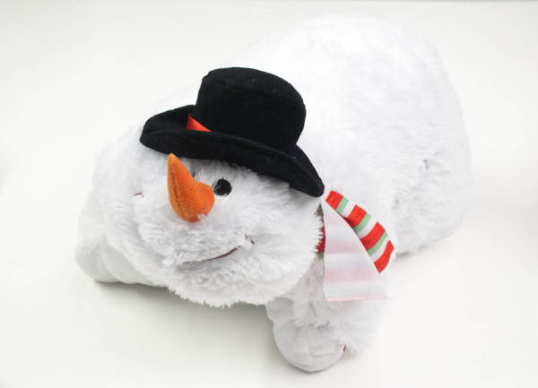 "FROSTY THE SNOWMAN" MUSICAL CUDDLY EMBROIDERED PILLOW - LIMITED