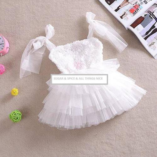 SUMMER SALE!!!!   WHITE DRESS PERFECT FOR CHRISTENING/FORMAL WEAR - # S  AGE 18 - 24 MONTHS