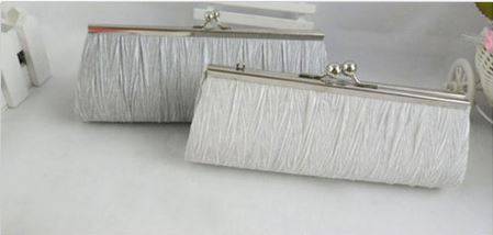 BRIDAL SALE!!!!! SILVER SATIN CLUTCH BAG BRIDE, BRIDESMAID