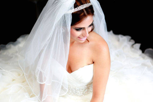 BRIDE ON A BUDGET SALE!!! 2 TIER (BLUSHER INCLUDED) WHITE BRIDAL VEIL WITH COMB & SATIN RIBBON EDGE