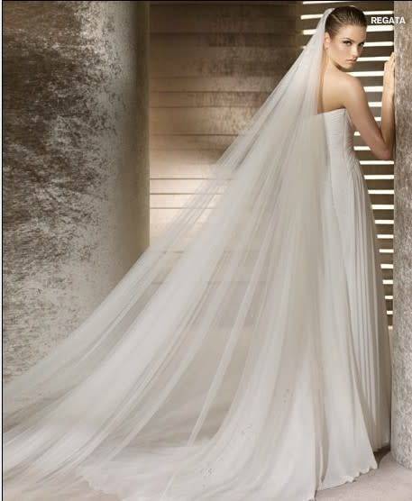 CLASSICAL 3 METRE  2 TIER BEAUTIFULLY  SOFT PURE TULLE  BRIDAL WEDDING VEIL+COMB