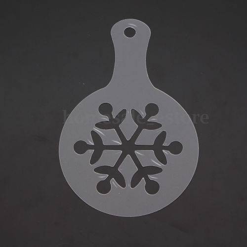 XMAS ENTERTAINING - 8PCS COFFEE STENCILS DUSTING SET - TREAT YR GUESTS/CUSTOMERS/LOVED ONE