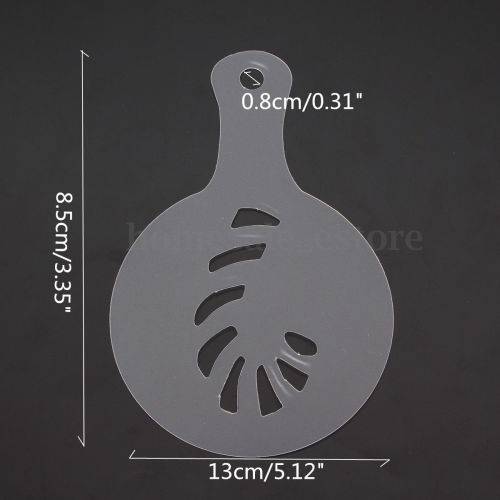XMAS ENTERTAINING - 8PCS COFFEE STENCILS DUSTING SET - TREAT YR GUESTS/CUSTOMERS/LOVED ONE