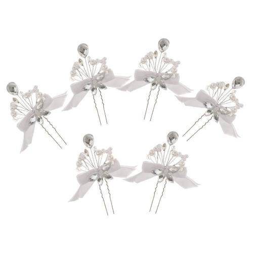 AMAZINGLY BEAUTIFUL BRIDAL SET OF 2 U HAIRPINS FOR AN ELEGANT HAIR ACCESSORY
