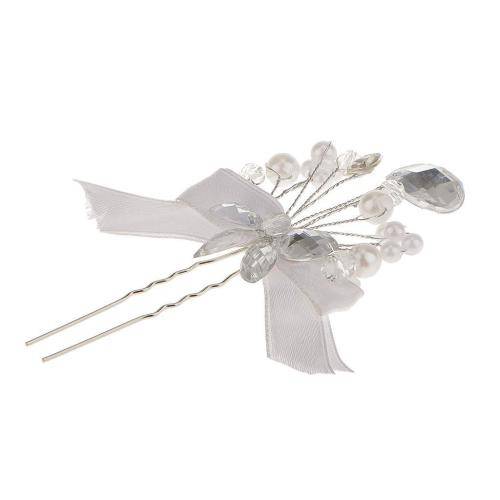 AMAZINGLY BEAUTIFUL BRIDAL SET OF 2 U HAIRPINS FOR AN ELEGANT HAIR ACCESSORY