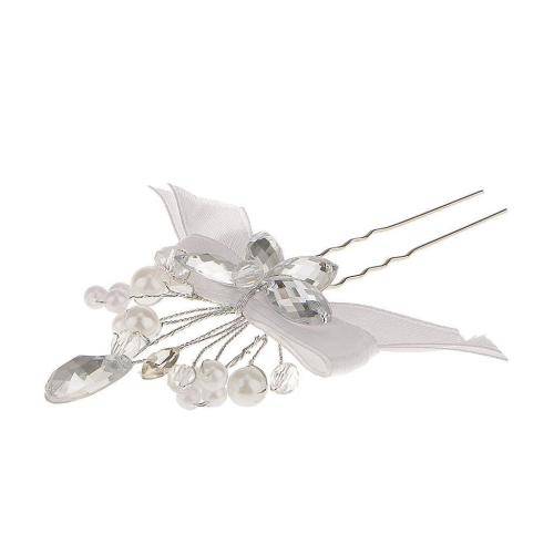AMAZINGLY BEAUTIFUL BRIDAL SET OF 2 U HAIRPINS FOR AN ELEGANT HAIR ACCESSORY