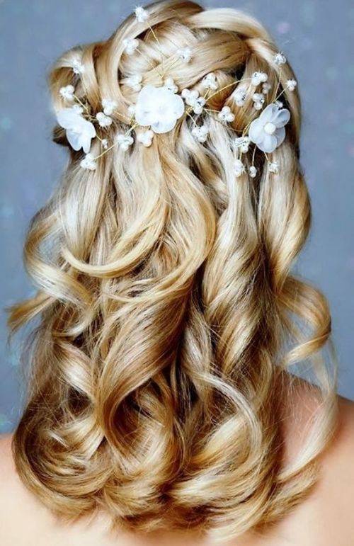 BRIDAL HAIR JEWELLERY WITH PEARLS AND FLOWERS  - HAIR ACCESSORY