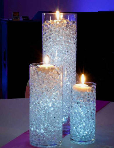10 000 X CLEAR  WATER BEADS FOR GLASS VASES FOR WEDDING/BABY SHOWER OR ANY SPECIAL OCCASION DECOR