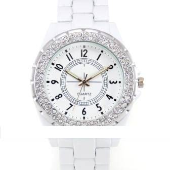 GEMIUS  CRYSTAL WHITE FACE LADIES WRIST WATCH