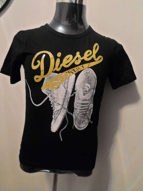 Men's Diesel INDUSTRY T-Shirt - BLACK - (SMALL)