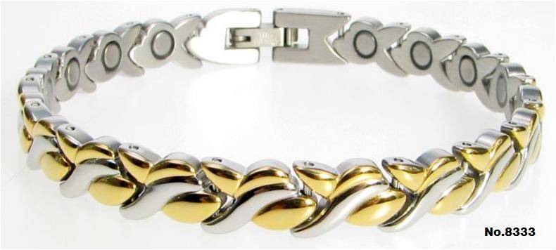 *NEW* Lady�s Europa 316L Stainless Steel Magnetic Health Bracelet 19cm