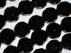ROUND Crystal Cut glass beads - 8mm -  Black - SOLD PER STRAND - Approx 72 beads - Beautiful