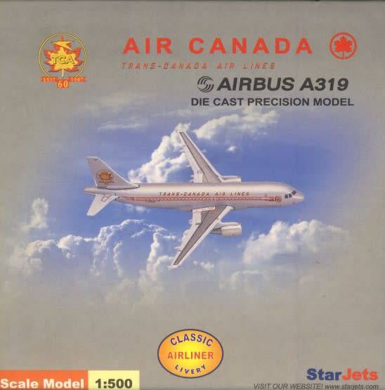 Airbus A319 Air Canada - 1/500 Scale (SJACA099)(TAS007155)(StarJets)