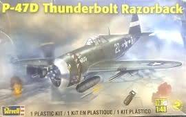 P-47D Thunderbolt Razorback - 1/48 Scale (Revell)(REV85-5261)