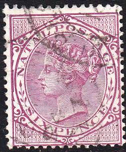 NATAL 1882: QV 6 PENCE USED (SACC99)