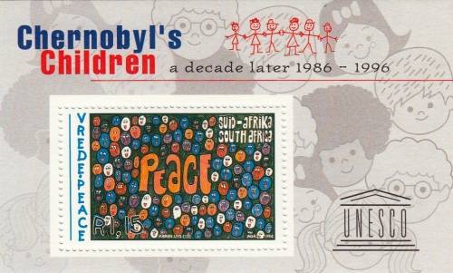 RSA MINIATURE SHEET 1996: UNESCO CHERMOBYL`s CHILDREN MNH (SACC 1046)