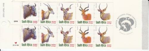 RSA 1998: BOOKLET#35 - REDRAWN ANTELOPE BOOKLET MINT COMPLETE (SACC 1094)