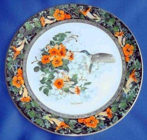 Royal Doulton Franklin Mint "Imperial Hummingbird plate 'Violet Crowned' (FREE POSTAGE)