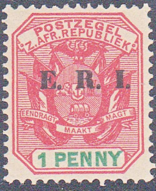 TRANSVAAL 1901  1 PENNY OVERPRINT "E.R.I." MNH (SACC 245)
