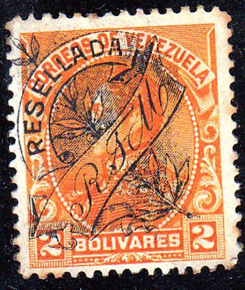 VENEZUELA 1900: 2b OVERPRINT MH (Sc155)