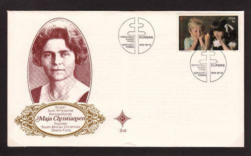 RSA OFFICIAL FDC 3.16 1979: 50th ANNIVERSARY OF THE SA CHRISTMAS FUND