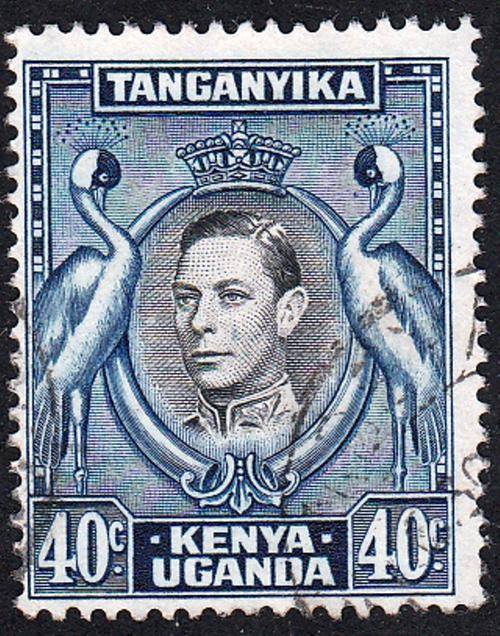 KENYA, UGANDA & TANGANYIKA 1938: KGVI  40c USED (SG143)
