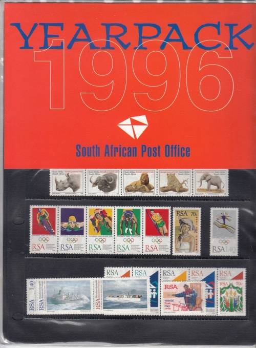 RSA 1996 YEARPACK AS ISSUED BY SAPO incl BONUS PACK MEDIA RELEASES