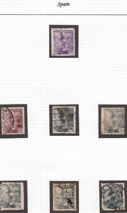 WORLD STAMPS - SPAIN - 95 USED STAMPS