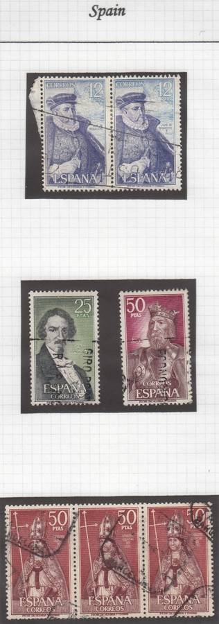 WORLD STAMPS - SPAIN - 95 USED STAMPS