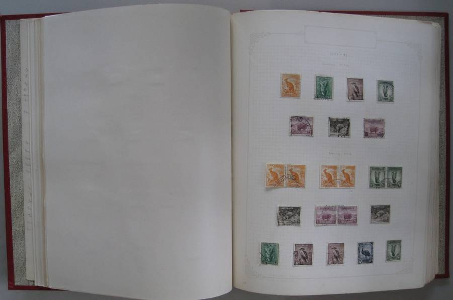 WORLD STAMPS CATALOGUED and HINGED 100 PAGES - SEE LIST OF COUNTRIES