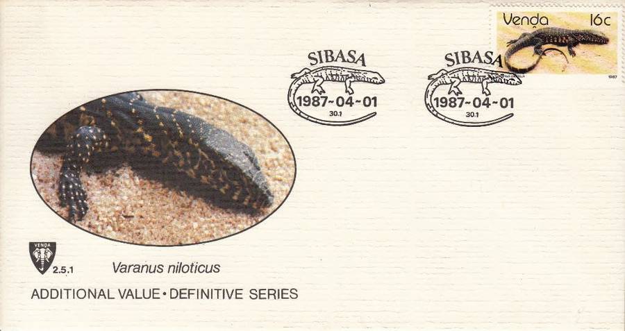 VENDA OFFICIAL FDC 2.5.1 1987: ADDITIONAL VALUE
