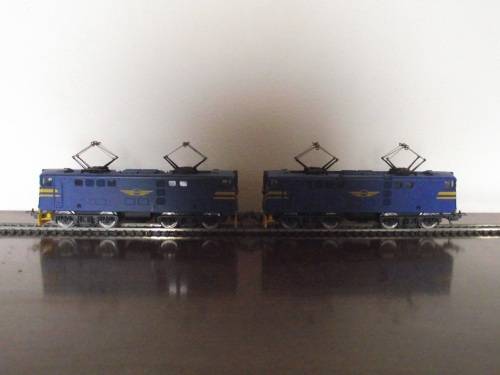 LIMA HO: SAR 5E Blue Train Electric Locomotive and Dummy(E444). Not boxed (made in Italy)
