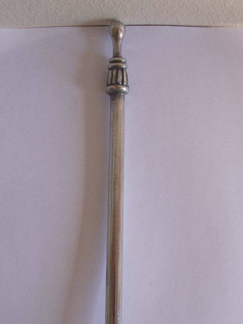 GORGEOUS CARROL BOYES STAINLESS STEEL AND PEWTER SERVING SPOON