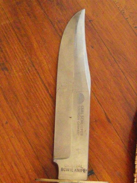 STUNNING CARL SCHLIEPER SOLINGENORIGINAL BOWIE HUNTING KNIFE, INCLUDING POSTAGE FOR PISHLEGEND
