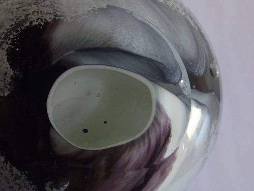 LARGE BEAUTIFUL ART GLASS PAPERWEIGHT WITH STUNNING SWIRLED DESIGN