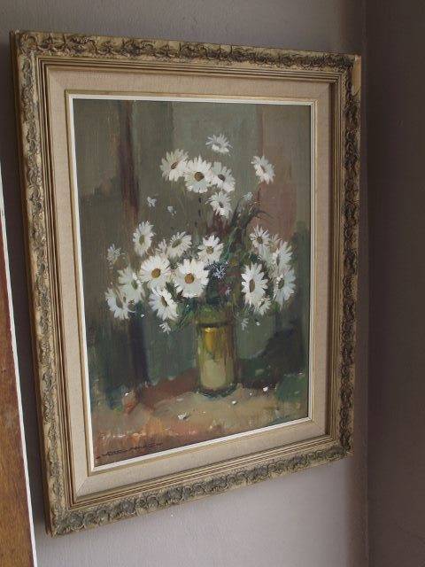 AMAZING STILL LIFE FLOWERS OIL PAINTING BY WESSEL MARAIS