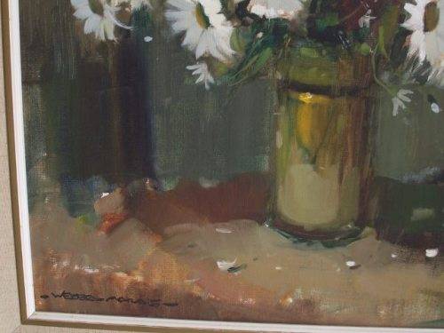 AMAZING STILL LIFE FLOWERS OIL PAINTING BY WESSEL MARAIS