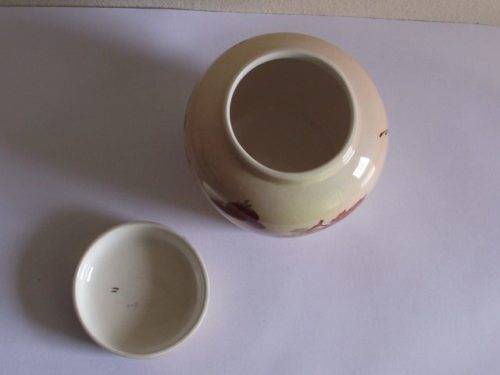 LOVELY ROYAL WORCESTER PALISSY JAM JAR, ROYALE COLLECTION FRUIT