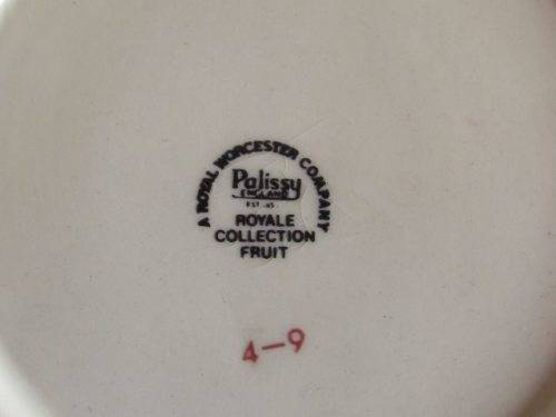 LOVELY ROYAL WORCESTER PALISSY JAM JAR, ROYALE COLLECTION FRUIT